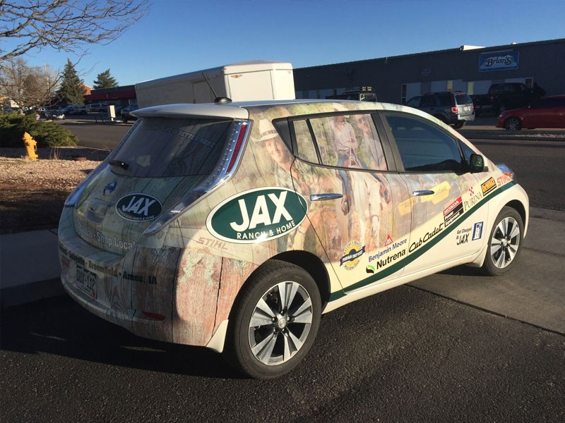 Photo of a wrapped vehicle