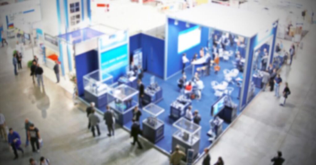 photo of a trade show