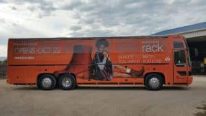 Photo of a wrapped bus