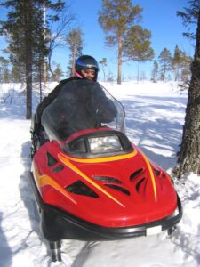 photo of a snowmobile