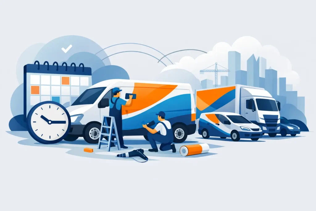 Fleet Branding Installation Timeline: What to Expect