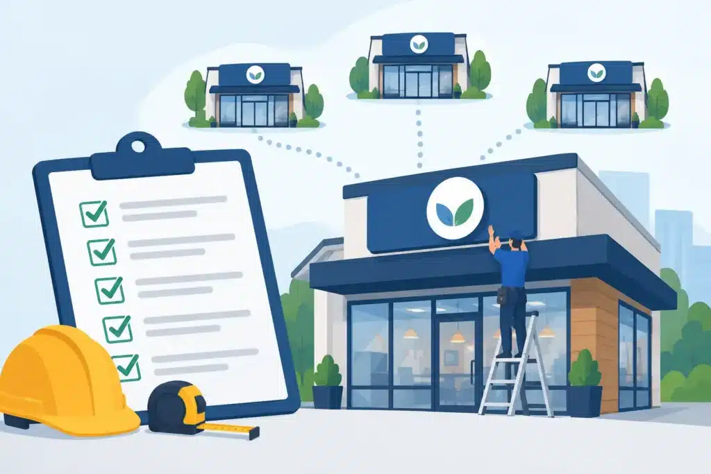 Franchise Signage Rollout Checklist for New Sites