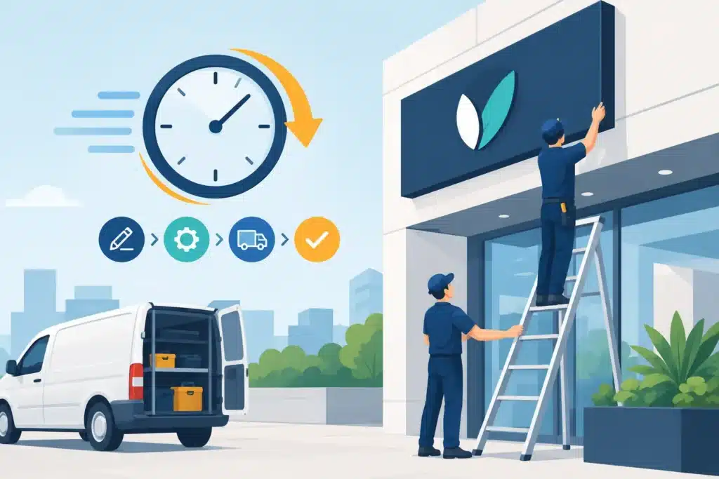 What Sets Building Signage Turnaround Time