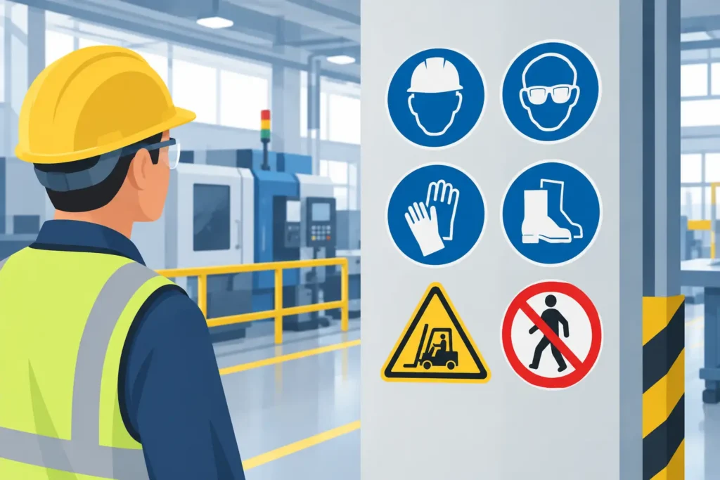 Manufacturing Plant Safety Sign Examples